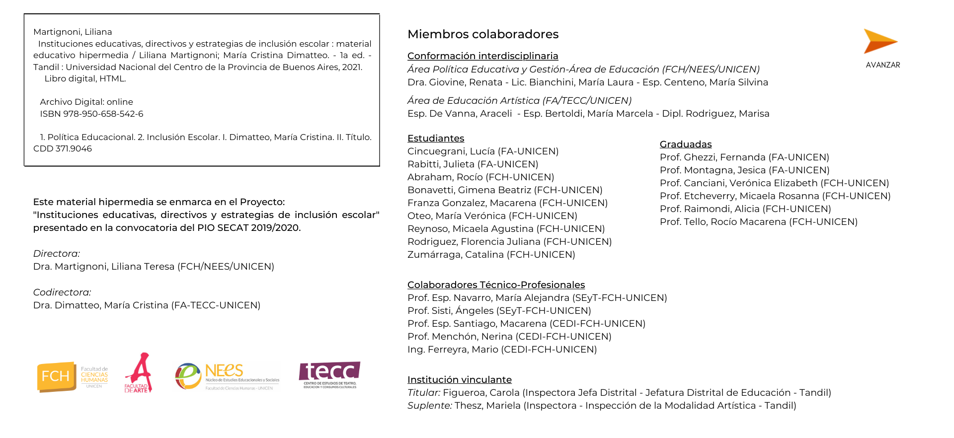 Isbn + Equipo de Trabajo