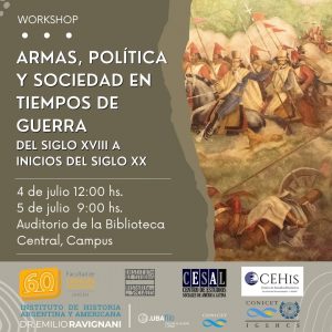 Lee más sobre el artículo Armas, política y sociedad en tiempos de guerra  (del siglo XVIII a inicios del siglo XX)