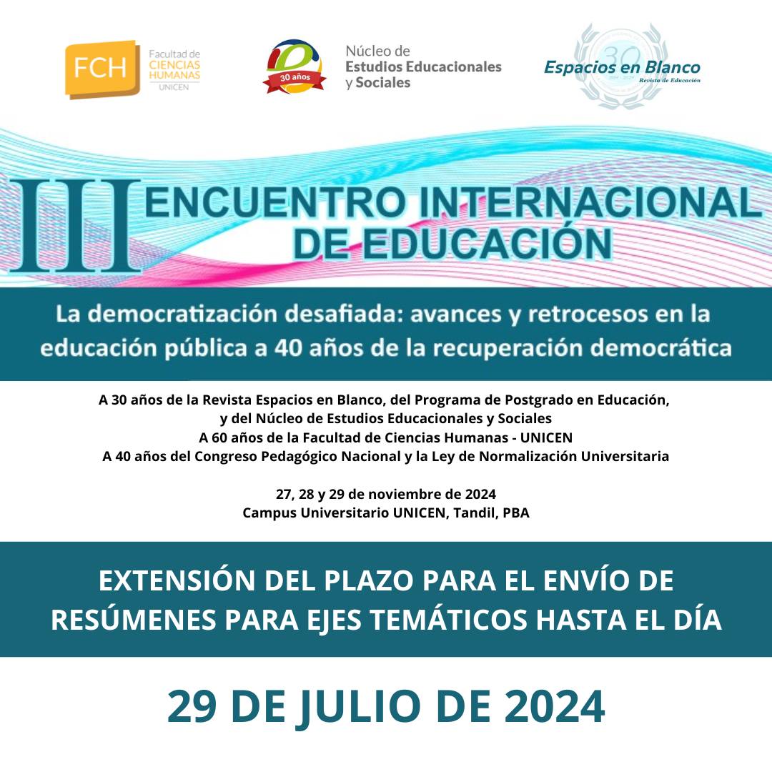 Lee más sobre el artículo III Encuentro Internacional de Educación