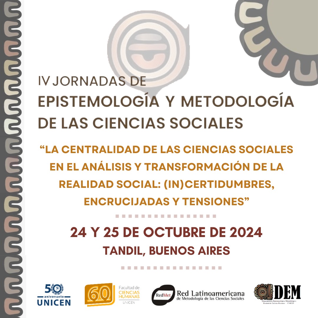 Lee más sobre el artículo IV Jornadas de Epistemología y Metodología de las Ciencias Sociales (JEMECS)