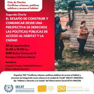 Lee más sobre el artículo El desafío de construir y comunicar desde una perspectiva de derechos las políticas públicas de acceso al hábitat y la ciudad