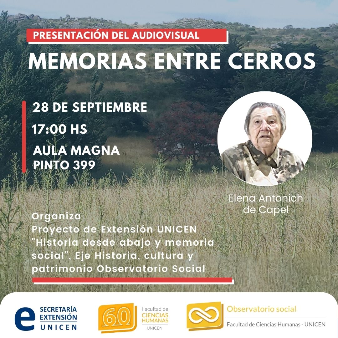 En este momento estás viendo Presentación de “Memoria entre los cerros”