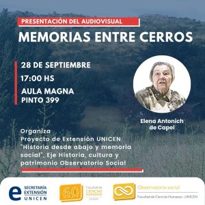 Lee más sobre el artículo Presentación audiovisual: Memorias Entre Cerros
