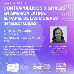 Lee más sobre el artículo Charla virtual: Contrapúblicos digitales en América Latina, el papel de las mujeres intelectuales