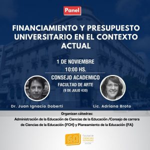 Lee más sobre el artículo FINANCIAMIENTO Y PRESUPUESTO UNIVERSITARIO EN EL CONTEXTO ACTUAL