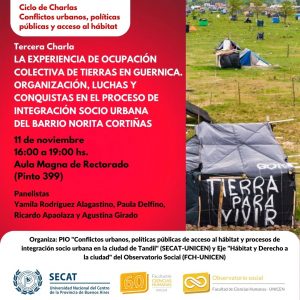 Lee más sobre el artículo Tercera charla. La experiencia de ocupación colectiva de tierras en Guernica.