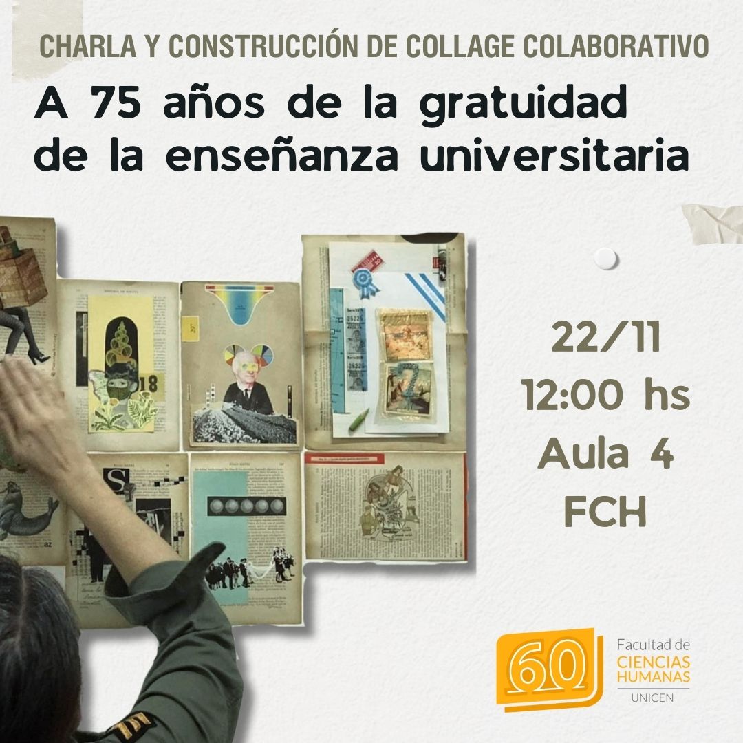 Lee más sobre el artículo Charla y construcción de collage colaborativo. A 75 años de la gratuidad de la enseñanza universitaria