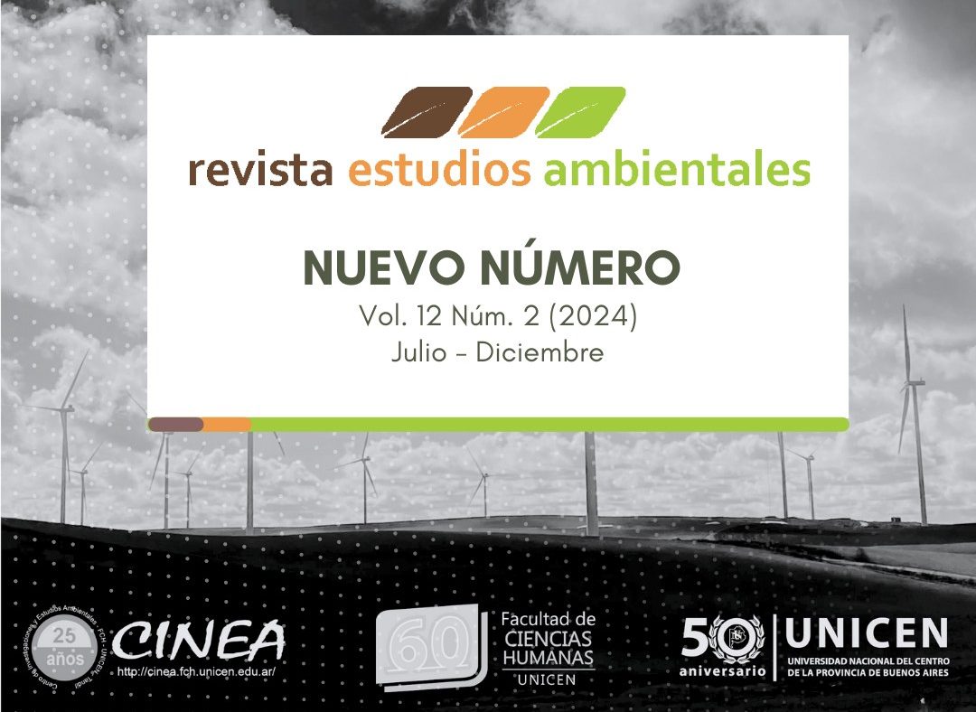 Lee más sobre el artículo Nuevo número de la Revista Estudios Ambientales