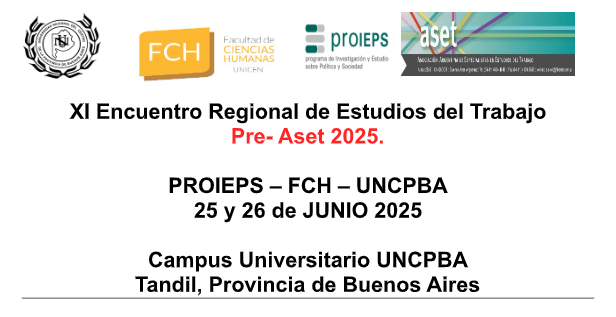 En este momento estás viendo XI Encuentro Regional de Estudios del Trabajo – 25 y 26 de Junio 2025