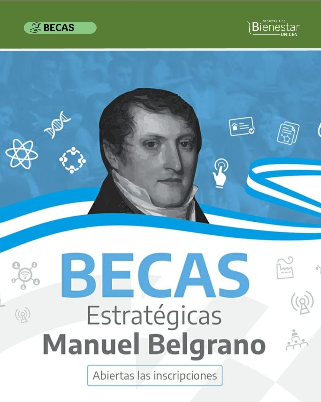 Lee más sobre el artículo NUEVOS POSTULANTES para BECAS MANUEL BELGRANO 