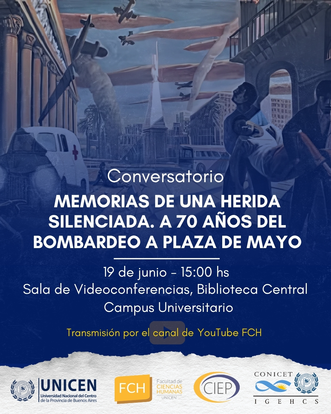 Lee más sobre el artículo Memorias de una herida silenciada. A 70 años del Bombardeo a Plaza de Mayo