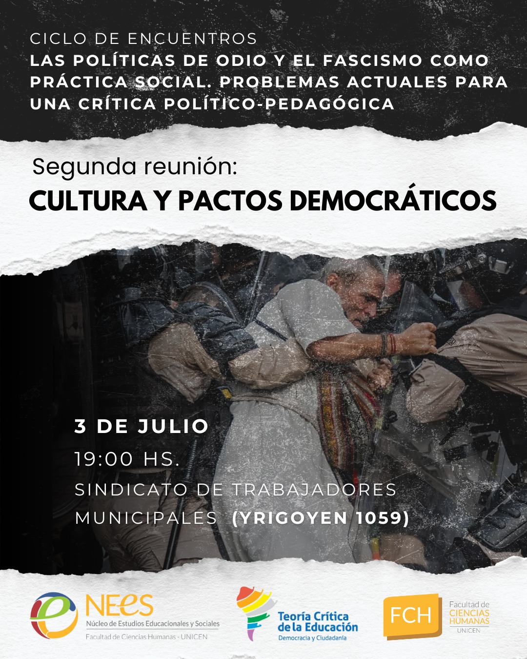 Lee más sobre el artículo Segundo encuentro del Ciclo sobre políticas de odio y fascismo