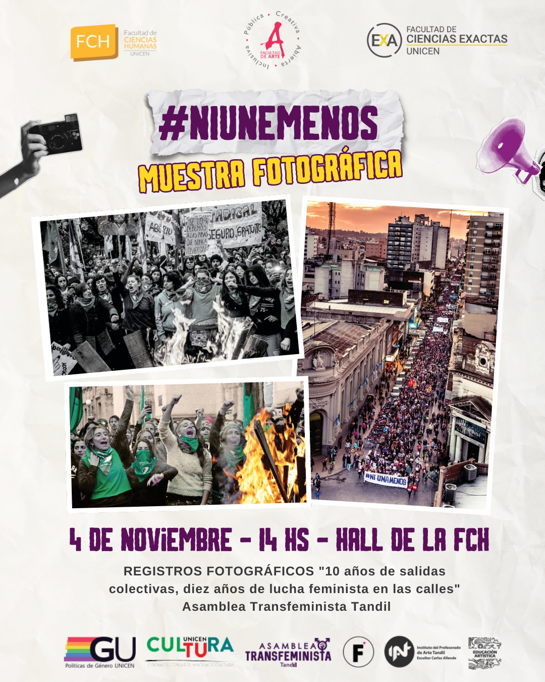 En este momento estás viendo Muestra fotográfica #NiUneMenos