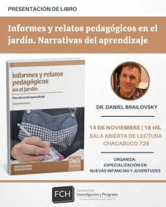 Lee más sobre el artículo Presentación del libro: Informes y relatos pedagógicos en el jardín. Narrativas del aprendizaje