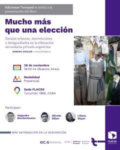 Lee más sobre el artículo Nuevo libro sobre la elección escolar y las desigualdades en Argentina