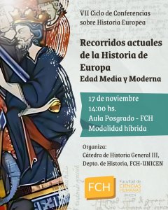 Lee más sobre el artículo VII Ciclo de Conferencias abordó recorridos actuales de la Historia de Europa