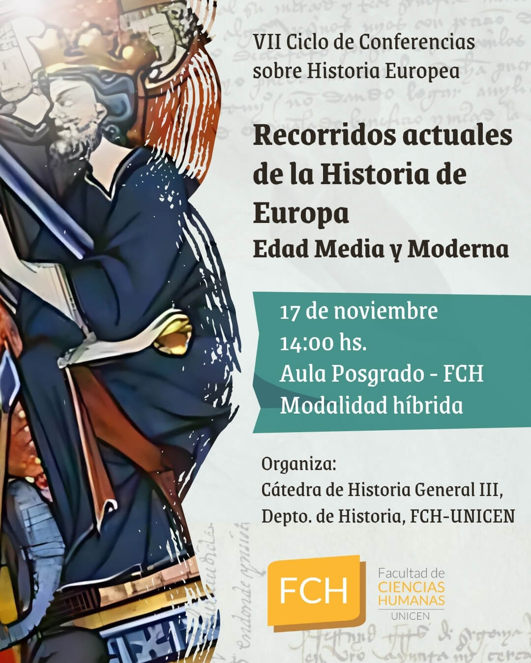 En este momento estás viendo VII Ciclo de Conferencias abordó recorridos actuales de la Historia de Europa