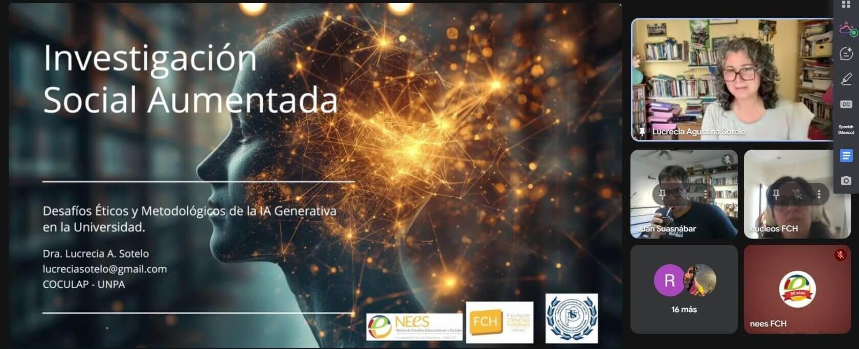 En este momento estás viendo Se realizó el taller “Investigación Social Aumentada: Desafíos Éticos y Metodológicos de la IA Generativa para las Ciencias Sociales y Humanas”