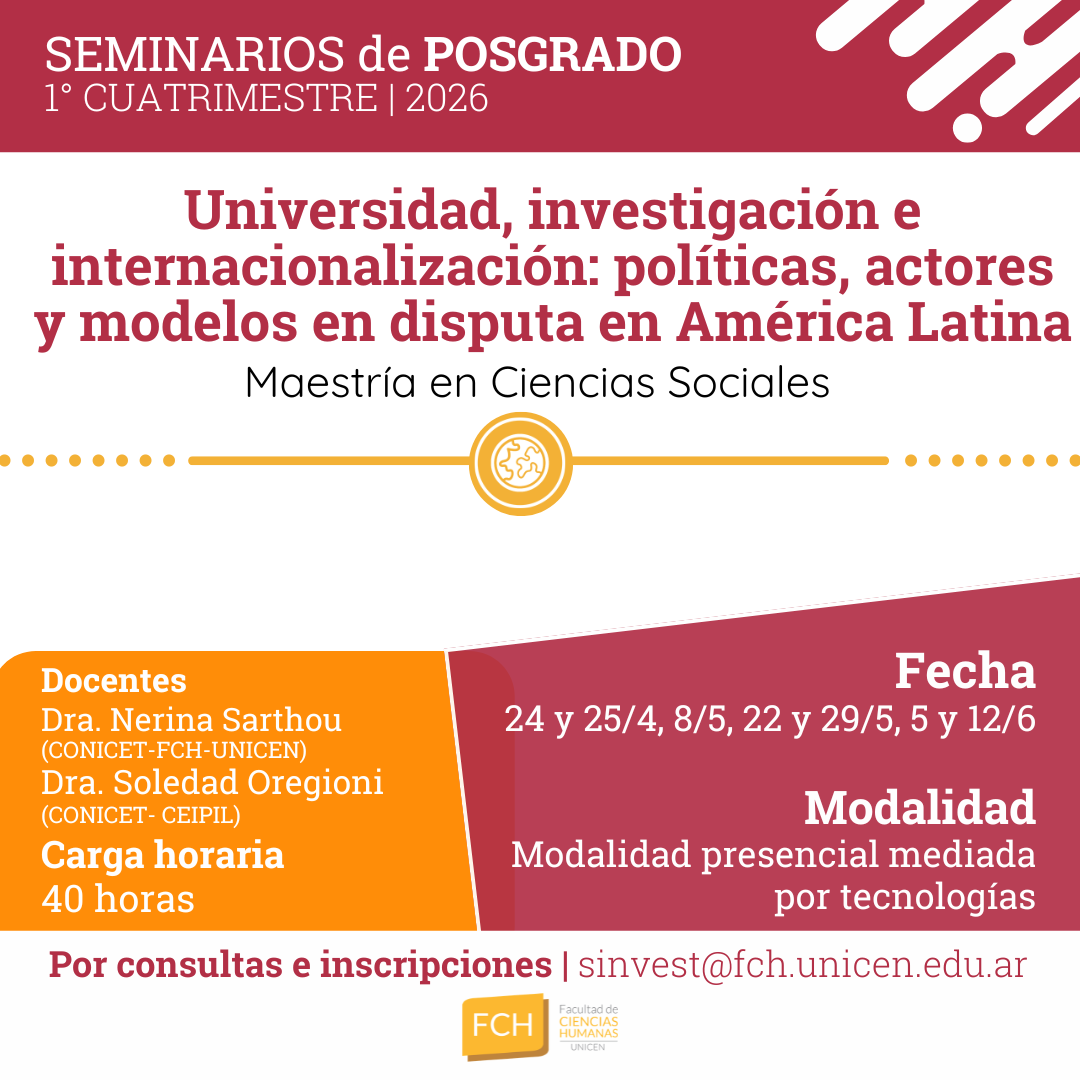 En este momento estás viendo Seminario | “Universidad, investigación e internacionalización: políticas, actores y modelos en disputa en América Latina