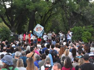 Lucas Bilbao, Secretario de Investigación y Posgrado, durante la conmemoración del 24 de Marzo. Reflexión sobre los 50 años del golpe de Estado y derechos humanos.