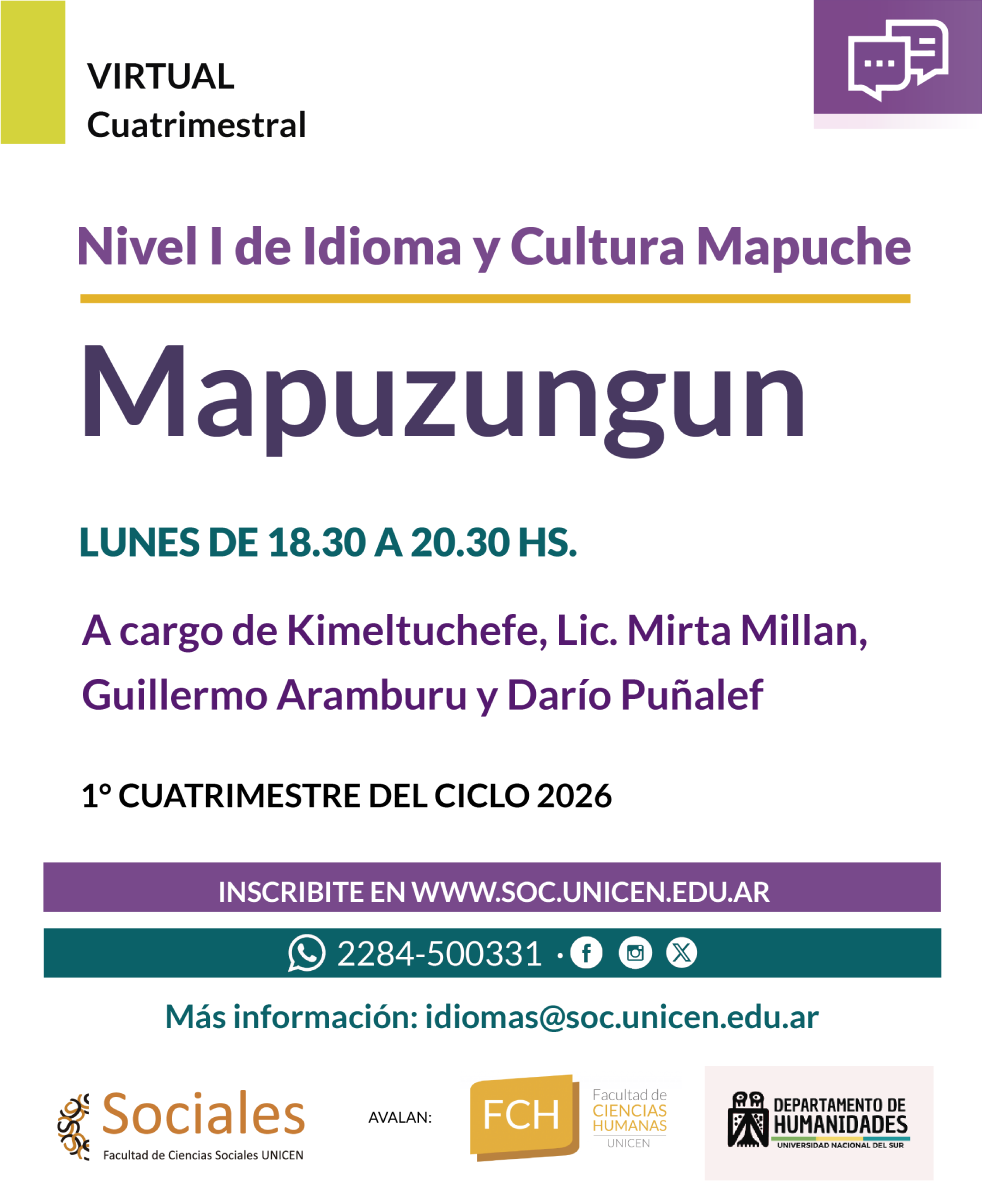 En este momento estás viendo Curso | Mapuzungun: Idioma y Cultura Mapuche