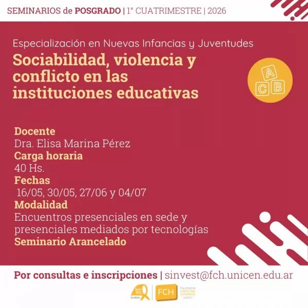 Sociabilidad, violencia y conflicto en las instituciones educativas