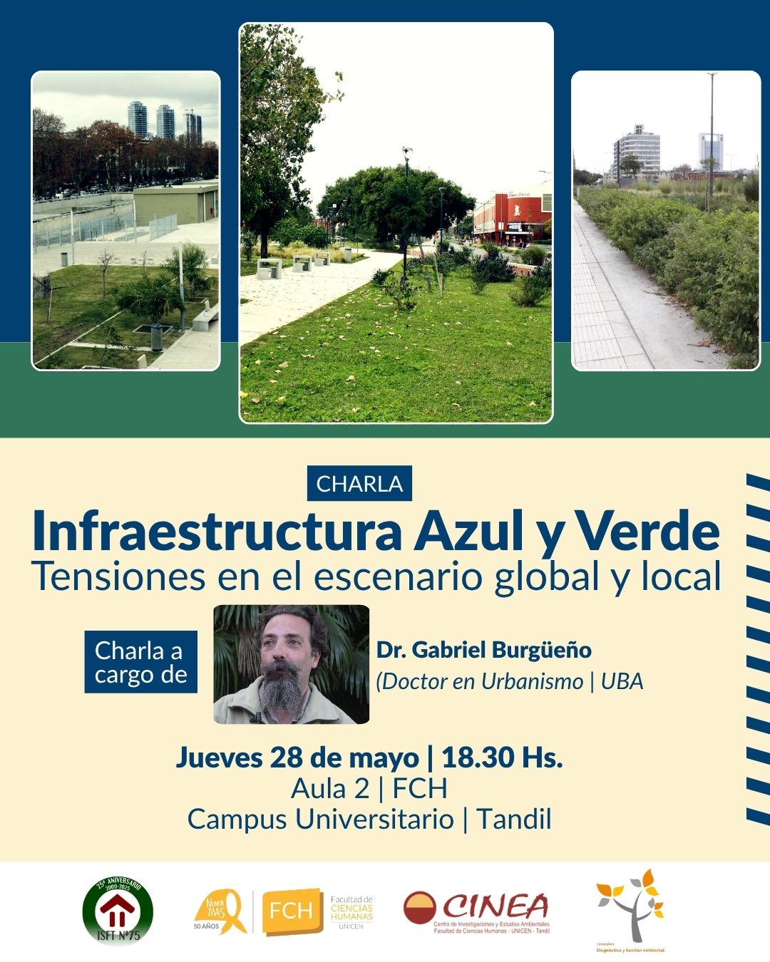 En este momento estás viendo Charla “Infraestructura Azul y Verde. Tensiones en el escenario global y local”