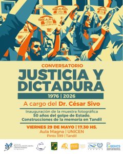 Conversatorio “Justicia y dictadura” e inauguración de una muestra fotográfica