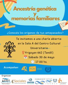 “Ancestría genética y memorias familiares”: Charla abierta
