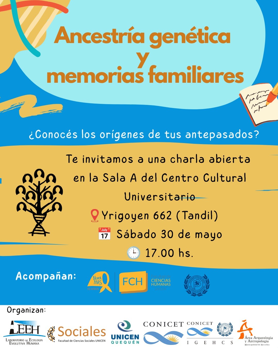 En este momento estás viendo “Ancestría genética y memorias familiares”: Charla abierta