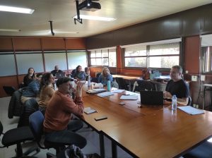Integrantes del Grupo de Investigación GIsEM durante el primer encuentro del ciclo de discusión epistemológica y metodológica en la FCH.