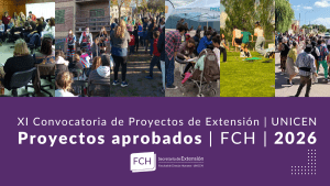 Amplia aprobación de proyectos de la FCH en la Convocatoria de Extensión de la UNICEN