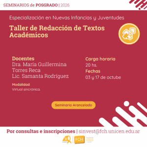 Lee más sobre el artículo Taller de Redacción de Textos Académicos