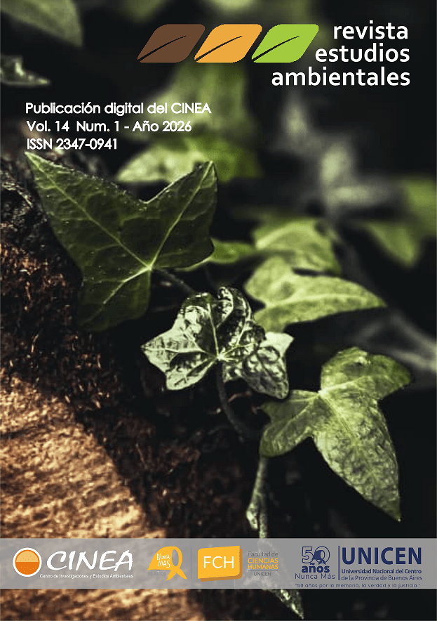 En este momento estás viendo Nuevo número de la Revista Estudios Ambientales