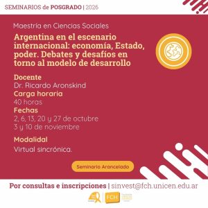 Lee más sobre el artículo Argentina en el escenario internacional: economía, Estado, poder. Debates y desafíos en torno al modelo de desarrollo
