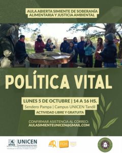 Aula Abierta Simiente de Soberanía Alimentaria y Justicia Ambiental