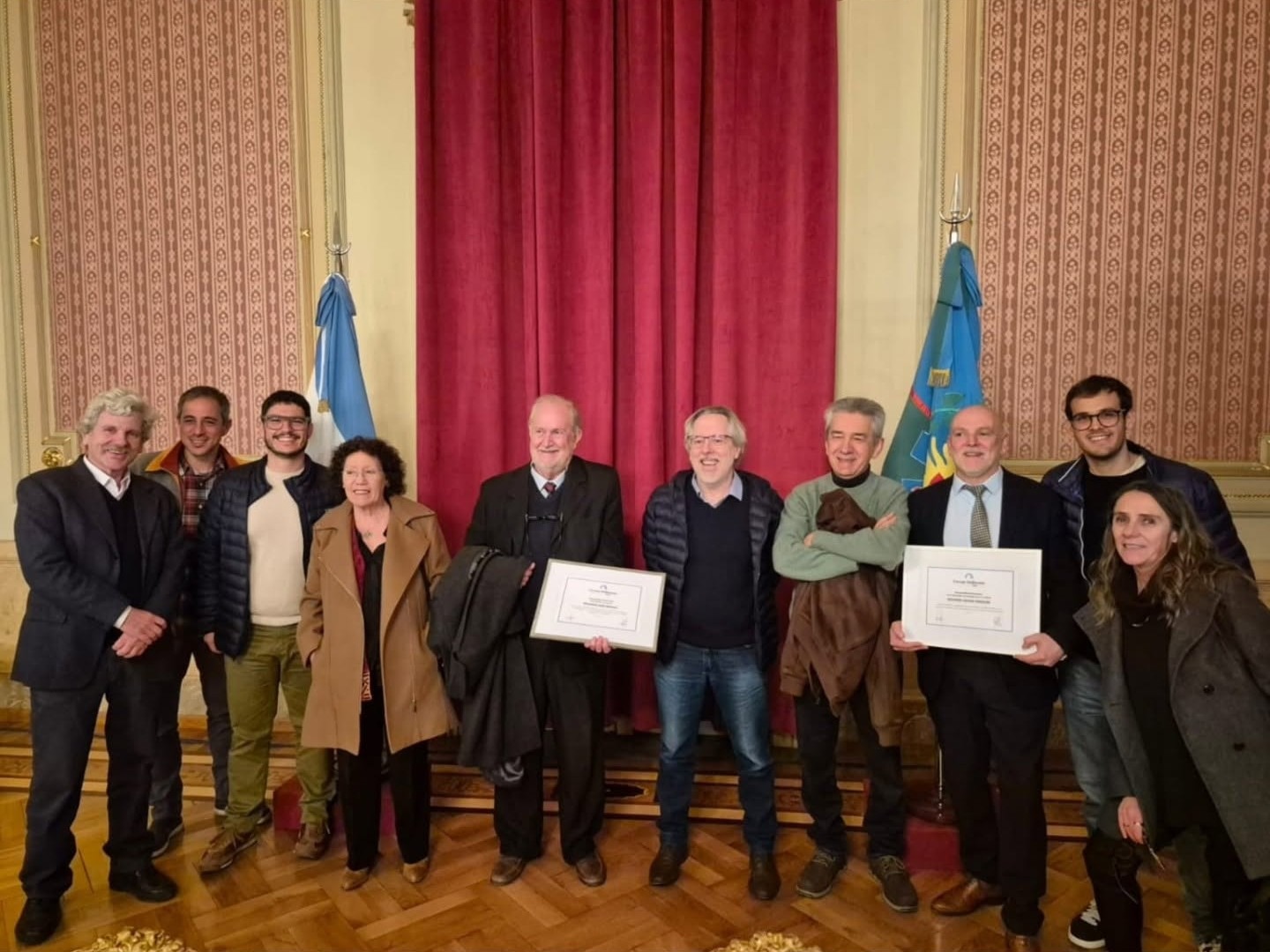 En este momento estás viendo Eduardo Míguez y Ricardo Pasolini fueron reconocidos por sus trayectorias profesionales y su aporte a la comunidad