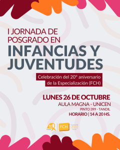 La Especialización en Infancias y Juventudes celebra sus 20 años con una jornada académica abierta a la comunidad